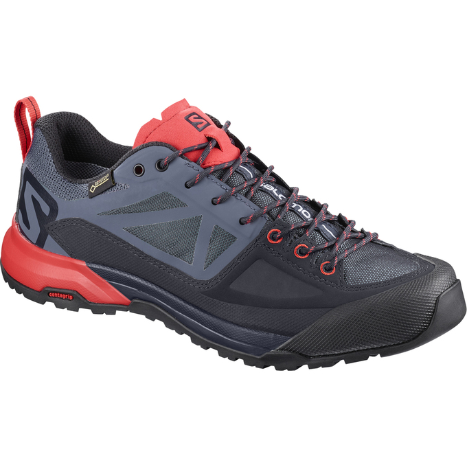 SALOMON X ALP SPRY GTX® W Philippines - Men's Hiking Boots - Black/Coral | 752609-KIB